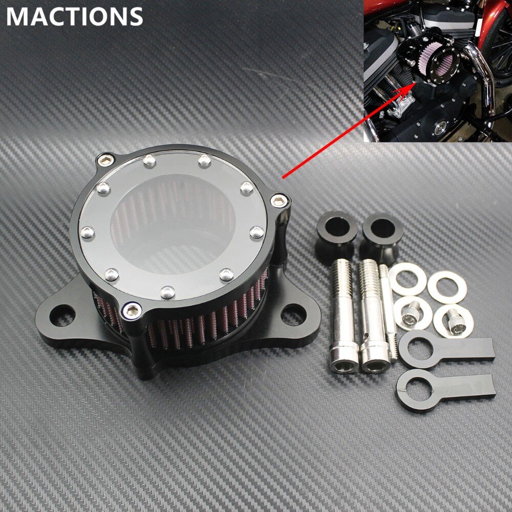 TDZ Air Cleaner Intake Filter Kit For Harley Sportster 2004-2020 – A-Skull Design, 2-Piece Set