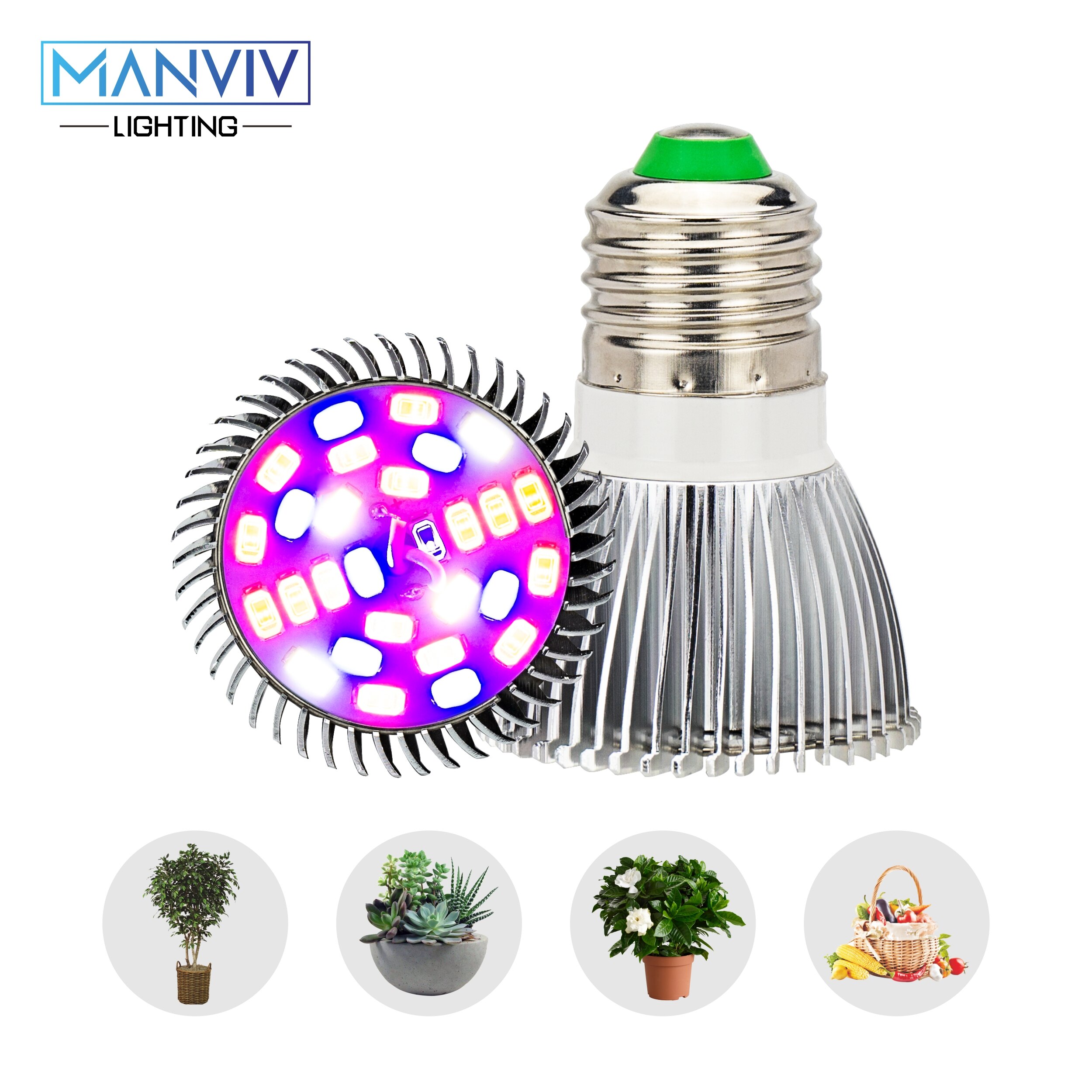 LED Grow Lamp 5W 10W 30W 50W 80W 85-265V Full Spectrum E27 Grow Light Bulb UV IR DIY For Garden Plants Flower Hydroponics Growth