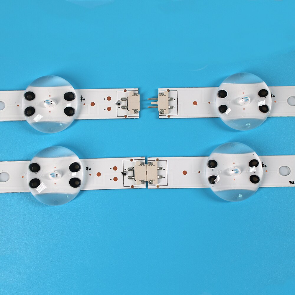 Kit 4 PCS LED strip For LG 49UV340C 49UJ6565 49UJ670V 49 V17 ART3 2862 2863 6916L-2862A 6916L-2863A V1749L1