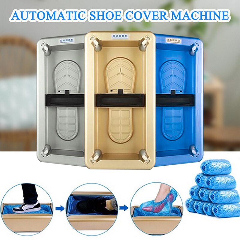 Automatische Schoenen Dekken Dispenser Huishoudelijke Stepping Wegwerp Booties Maker Droplet Stof Machine Schoen Cover Voor Home Office