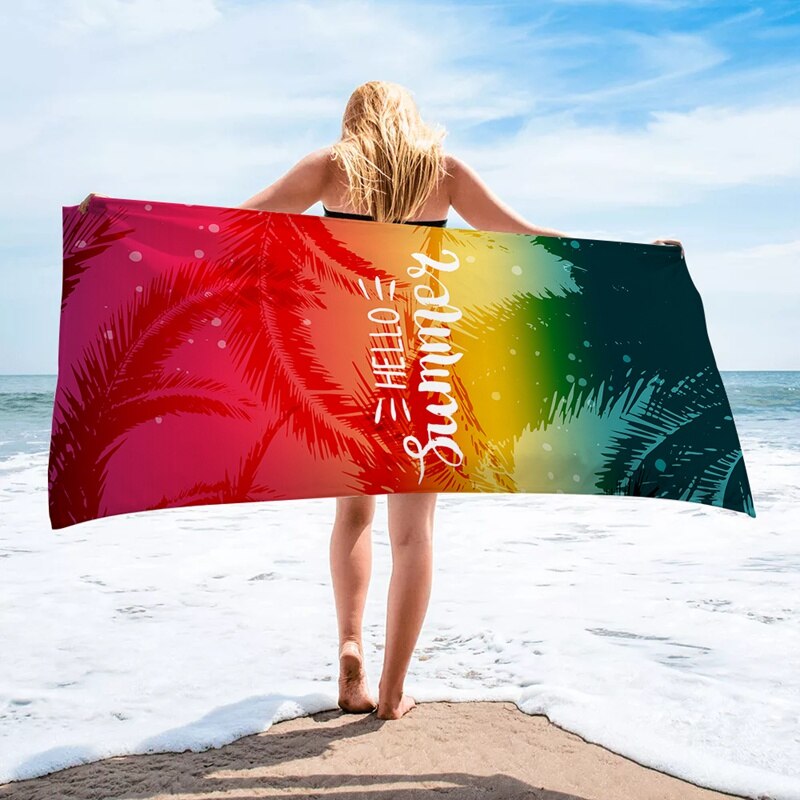 Sommar kvinnlig strandhandduk vuxen strandhandduk sport pool yoga handduk matta surfrock filt solskyddsfilt: 7