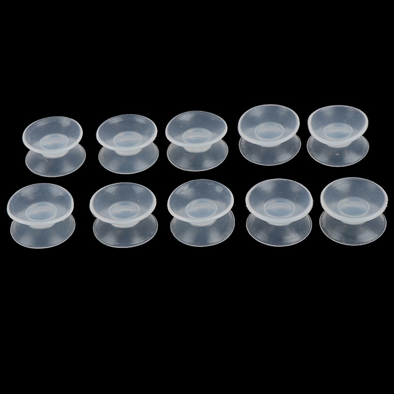 10 stk dobbeltsidet sugekop-sugekop til glas, plastik sugekop pvc plast lille sugekop uden spor