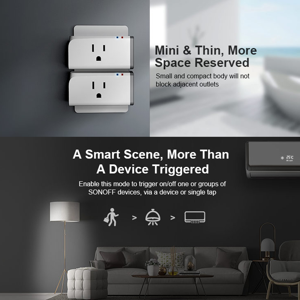 S31 16A SmartPlug Energy Monitoring US Version WIFI Switch Upgraded Compact Intelligent Plug