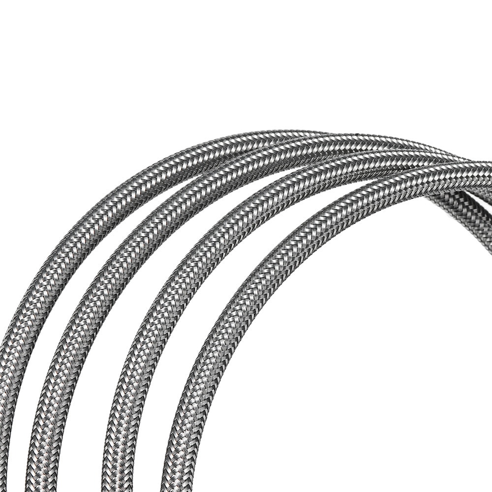 Manguera de freno hidráulico, tubo flexible de combustible, 2m, AN3, 3AN, AN3, AN-3, PTEF
