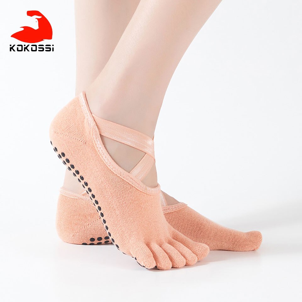 KoKossi Lace Split Toe Yoga Socks Skin-friendly Breathable Non-slip Sweat-wicking Quick-drying Non-pilling Yoga Sports Socks: 07