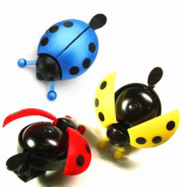 bike bell Ring Beetle Cartoon Cycling Bell Lovely Kids Ladybug Bell Ring for Bike Ride Horn Alarm bicycle Accessories