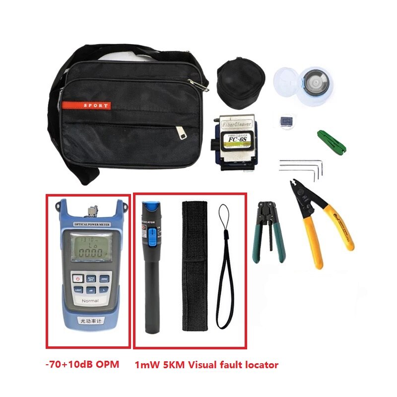 Glasvezel--Tool-Kit Locator Stripper Miller 'S Power-Meter Ftth FC-6S Fiber Cleaver Visuele-fault: Default Title