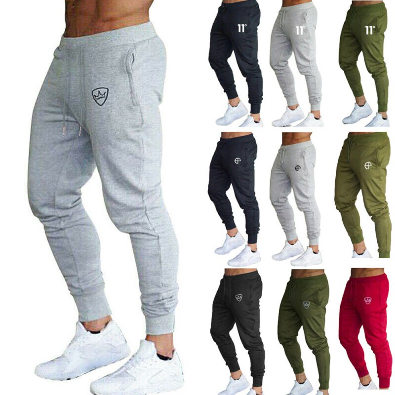 Pantalones de entrenamiento para hombre, chándal ajustado, pantalones de ejercicio informales para correr, pantalones de sudor