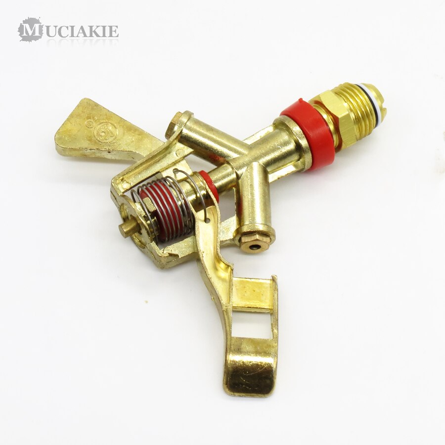 MUCIAKIE 2PCS 1/2'' Male Thread Zinc Alloy Rotating Sprinkler 360 Degree Rotate Rocker Arm Water Spray Nozzle Garden Irrigation