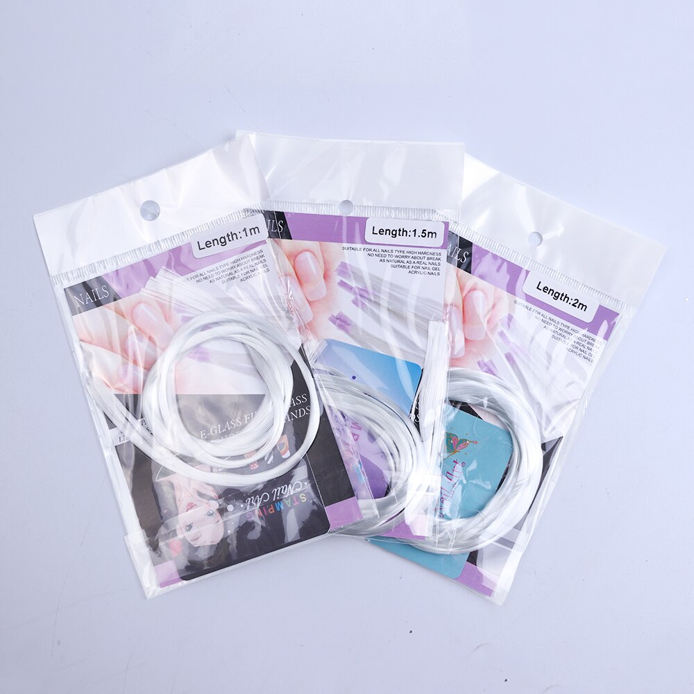 10pcs Fiberglass Nail Extension Wrap Zijde Set 1m 1.5m 2m Nagel Vorm Guider Tips Acryl Fiber glas Nagels Gebouw Tool SA952