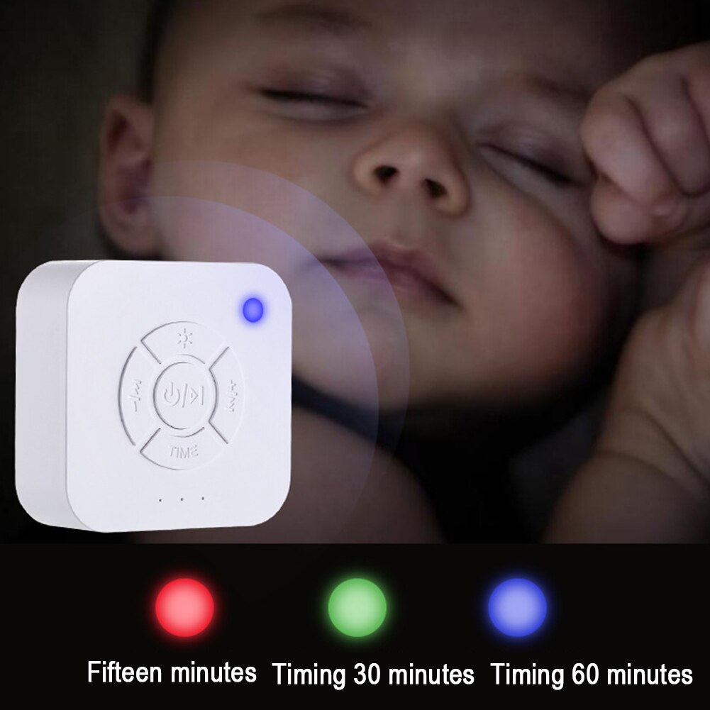 Mini led vuxna andningsljus timer musik hem baby sovmaskin sömnlös avkopplande ljud usb-laddning