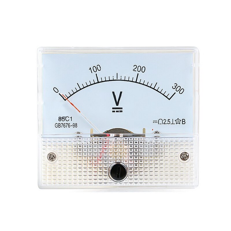 Dc 30V Analoge Panel Volt Voltage Meter Voltmeter Gauge 85C1 5V 10V 15V 20V 30V 50V 100V 200V 300V Mechanische Spanning Meter