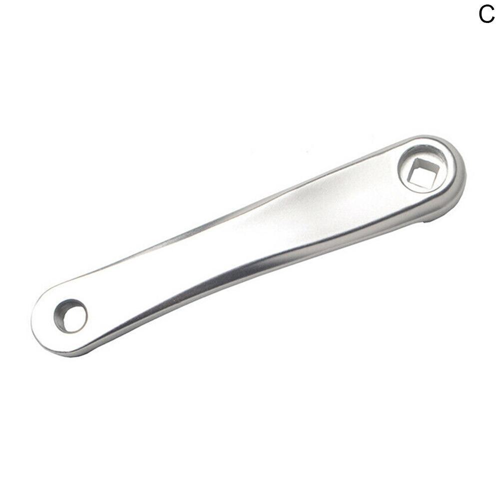 Manivela para bicicleta de montaña, brazo de 170mm, pedal cuadrado, manivela cónica, lado izquierdo de aluminio para bicicleta de montaña, pedal de eje de 14mm para exteriores: silver Diamond 