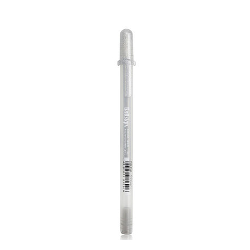 12 Pcs/Lot Sakura WHITE Gold Gelly Roll Water Based 0.7 mm XPGB#50 Gel Pen made in Japan: 12Pcs Silver Color