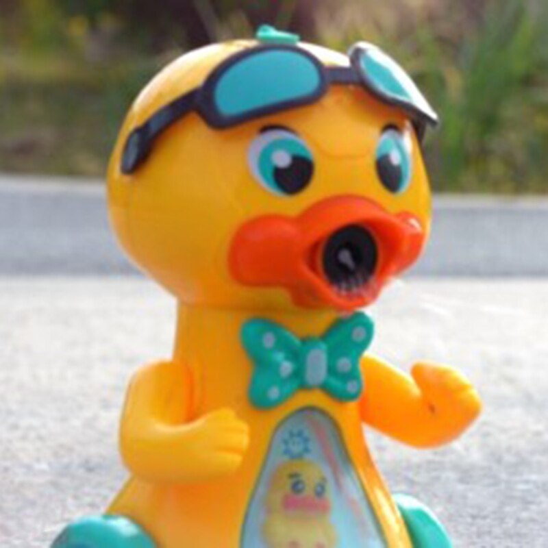 Elektrische Eend Bubble Machine Spuiten Muziek Verlichting Speelgoed Automatische Bubble Blower Kids Kinderen Speelgoed