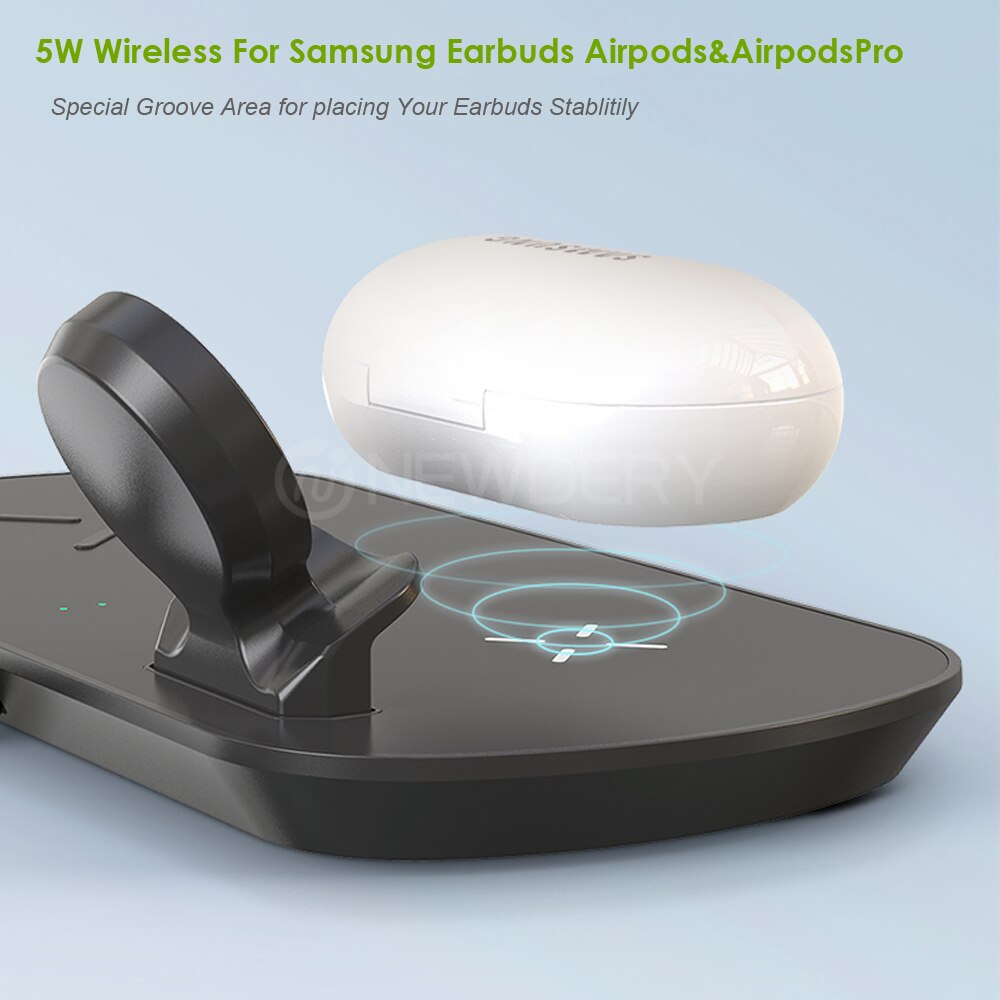 3 IN 1 Wireless Charging Station For Samsung Watch Active 1,2, Samsung Buds