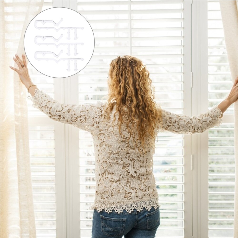 40Pcs Blind Valance Clips Window Blind Clips White Valance Retainer Clips