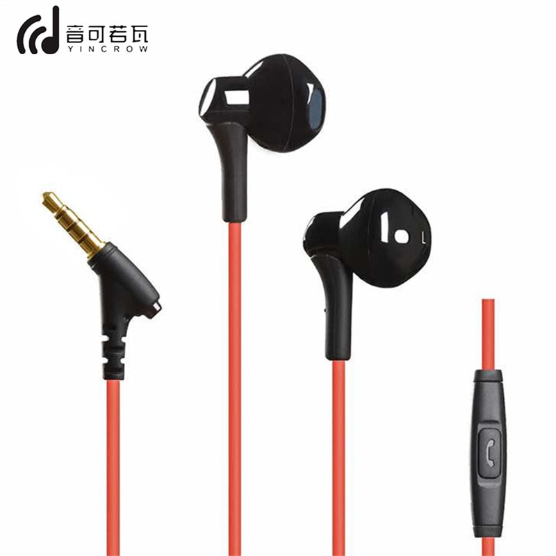 YINCROW RW-100 HiFi Super Bass Earphone With Mic Half in-ear headset Wired 3.5MM Earphones RW919 RW777 X6 P1 DT6 PT15 PT25 MS16