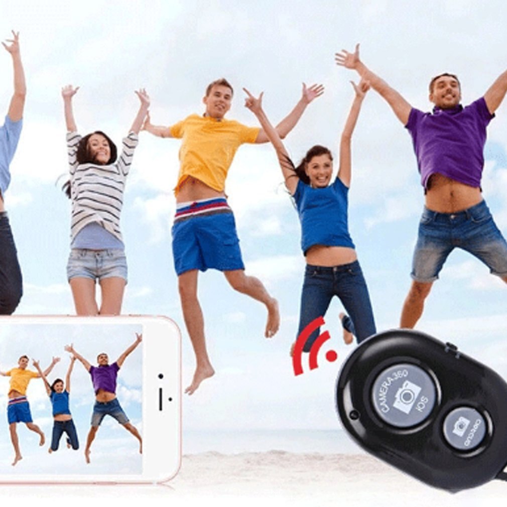 Wiereless Phone Self Timer Shutter Button for IOS Android Phone Selfie stick Shutter Release Wireless Remote Control