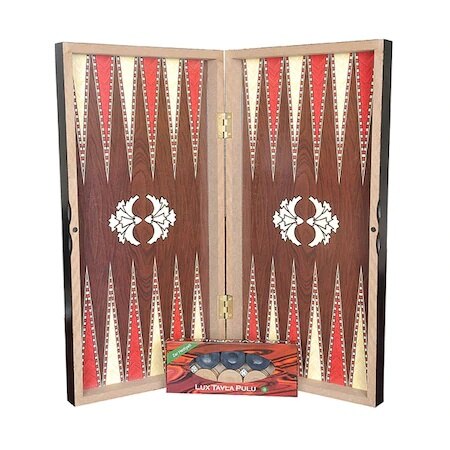 50x50 cm Large Size from Wooden Backgammon Set Set Pulu Checkers