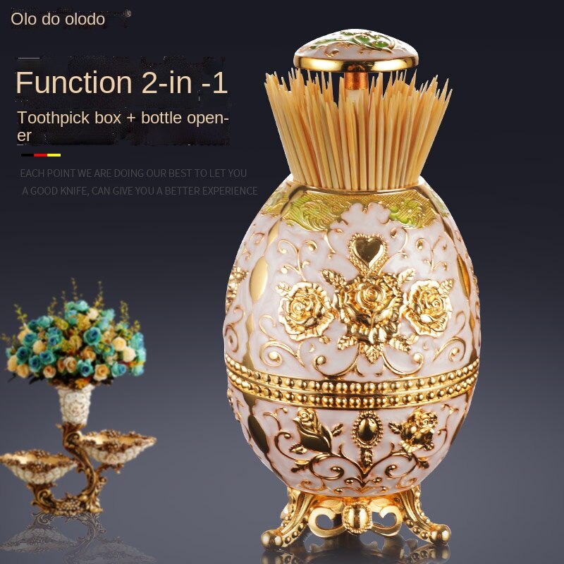 Toothpick Holder Home Nordic Press Automatic Ceramic Toothpick Holder Restaurant European Style Toothpick Box