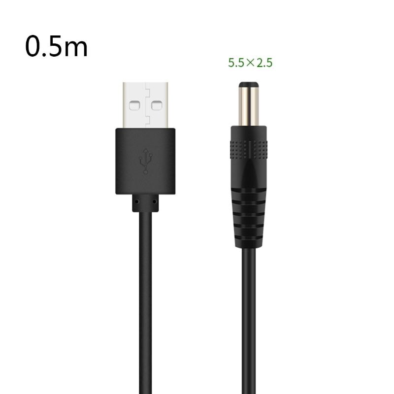 USB a DC de Cable de carga de Puerto Cable de alimentación línea DC/5,5x2,1/DC 5,5x2,5 DC/3,5x1,35/DC/4,0x1,7/DC/2.5x0 7: B-1