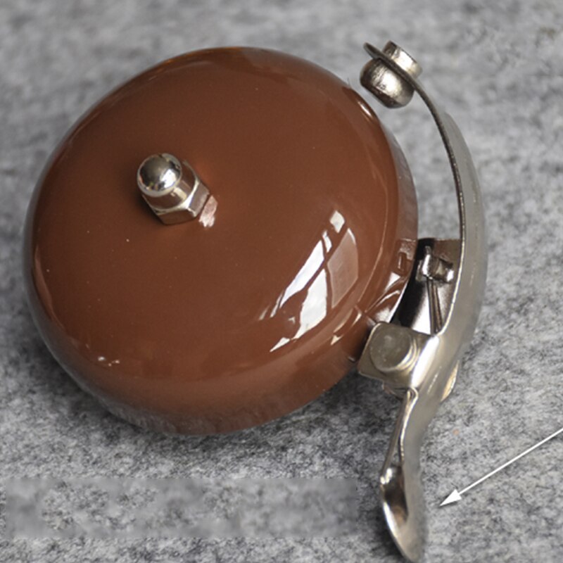 Bicycle Retro Car Bell Leisure Bicycle Dialing Bell Aluminum Silver Golden Coffee Brown Bike Bell Bike Accessories Bike Horn: Brown
