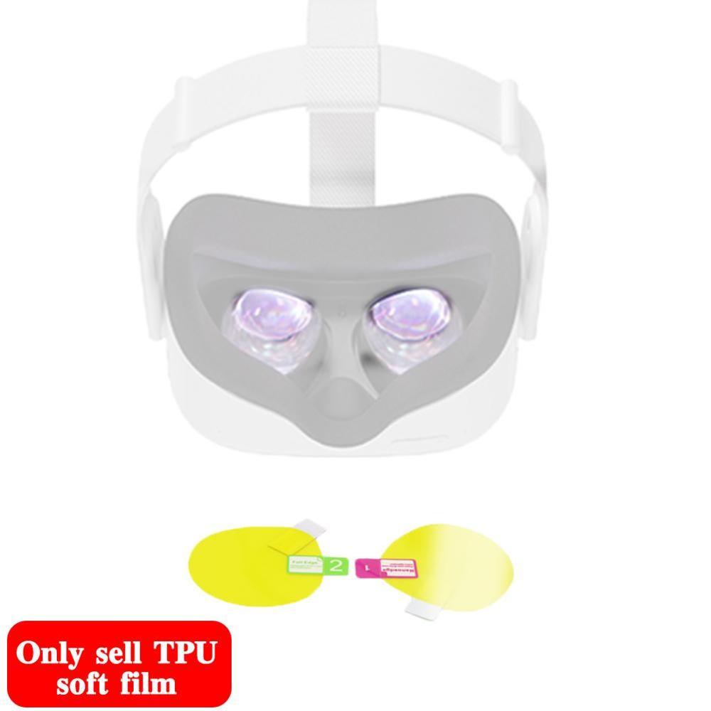 4 stück kameralinsenfolie, vr-bildschirmschutzfolie für oculus quest 2 vr headset, helm, kratzfester linsenschutz, schutzhüllen