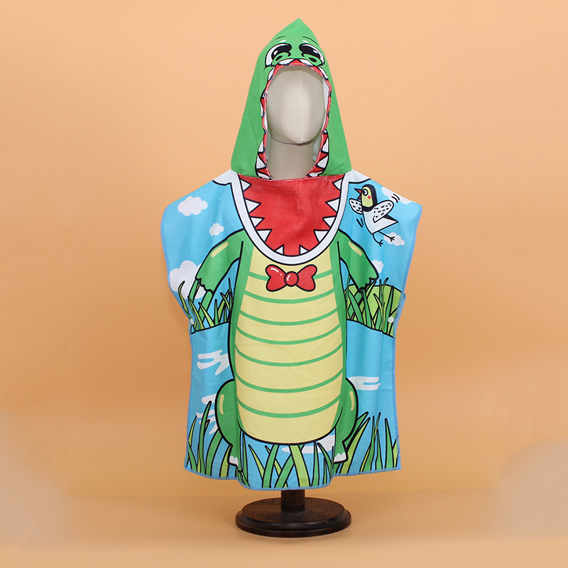 Poncho para niños y bebés, albornoz con capucha, Toalla de baño con capucha, toallas de baño de playa, Toalla de baño de secado rápido,: 12