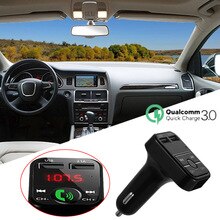 Auto Kit Handsfree Draadloze Bluetooth stereo FM music Transmitter LCD MP3 Speler USB Charger 2.1A