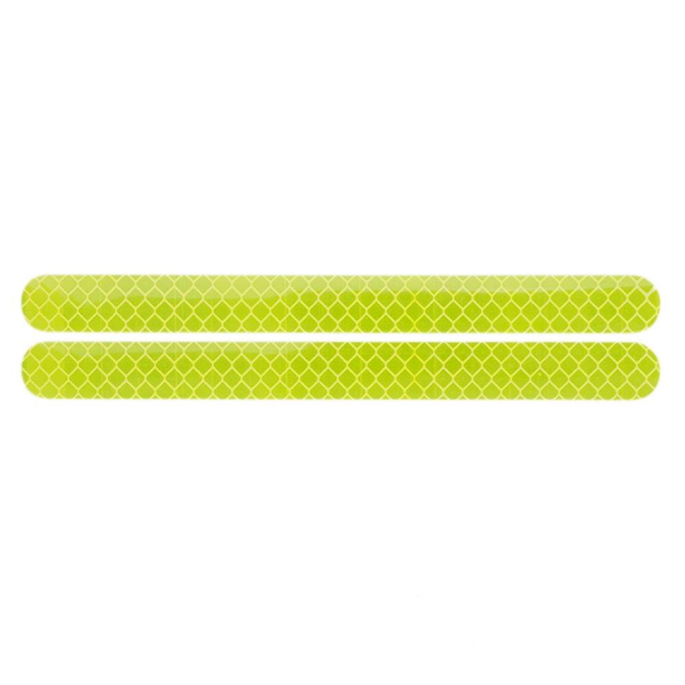 2pcs Car Rearview Mirror Stickers Universal Safety Mark Car Reflective Strip Waterproof Anti-collision Warning Tape Car-styling: Green