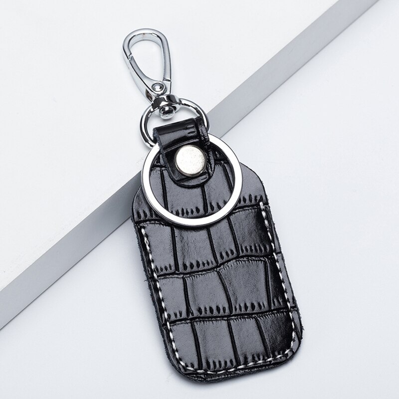 PU Leather Card Cover For Starline Alarm Tag Intercom Key Access Entrance Card Set Car Key Holder Guard Card Protecter: black rectangle
