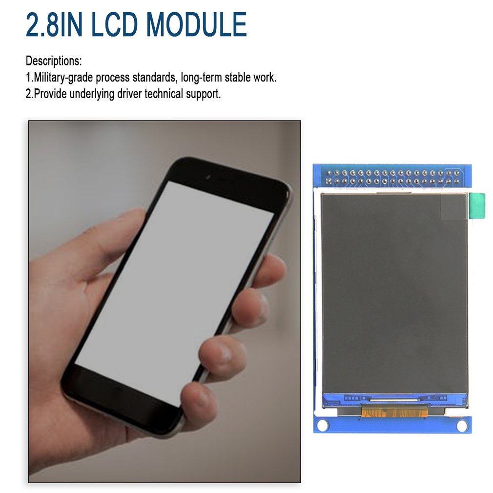 2,8 zoll TFT LCD Parallel-Port LCD Auflösung 320*240 2,8 inch LCD Display Modul LCD Bord mit touch 3,3 V/5 V Fahrer IC ILI9341
