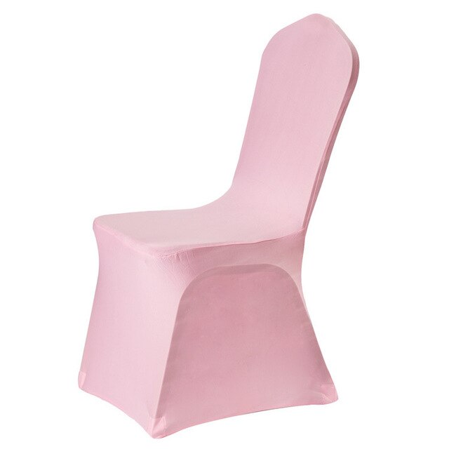 1pc stoelhoezen spandex lycra slip stoelhoes diner bruiloft banket feest wit: Roze