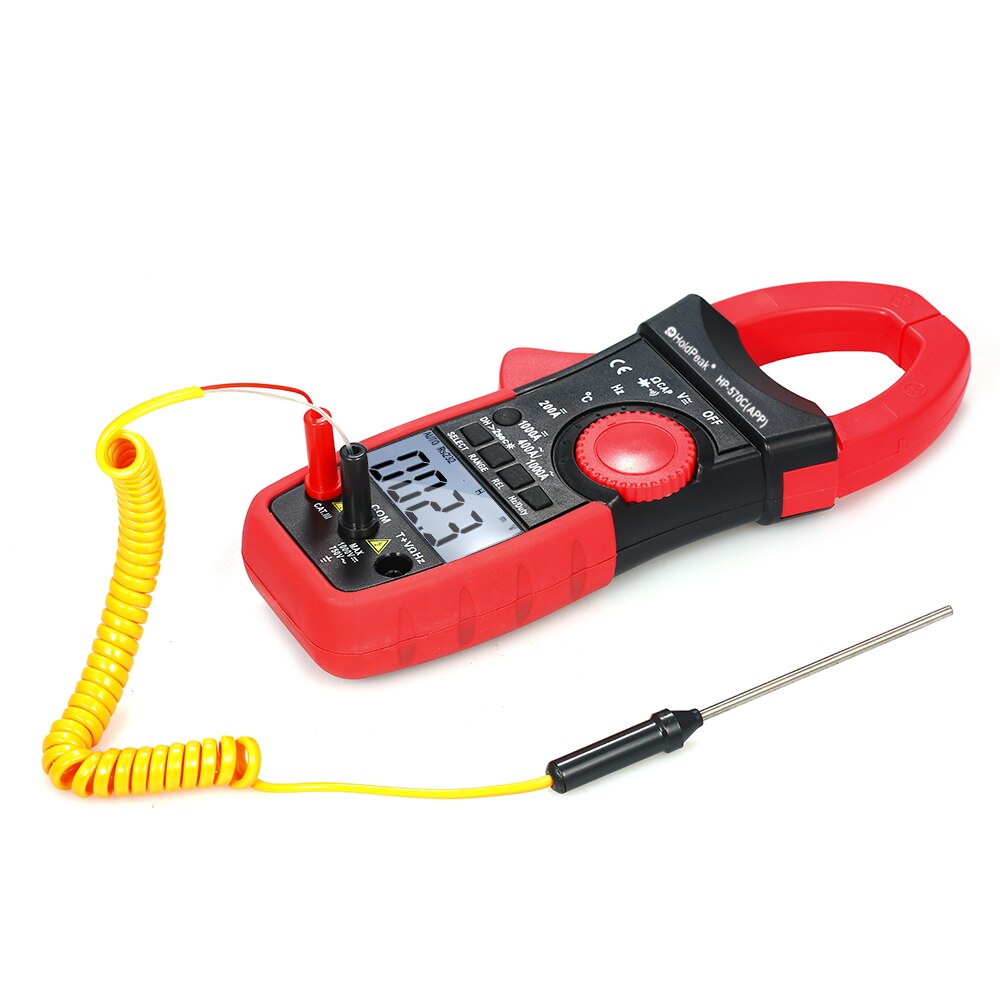 Holdpeak Digitale Klem Multimeter Auto Bt Stroomtang Ac/Dc Stroom Stroomsterkte Spanning Weerstand Temp Elektrische Tester Meter