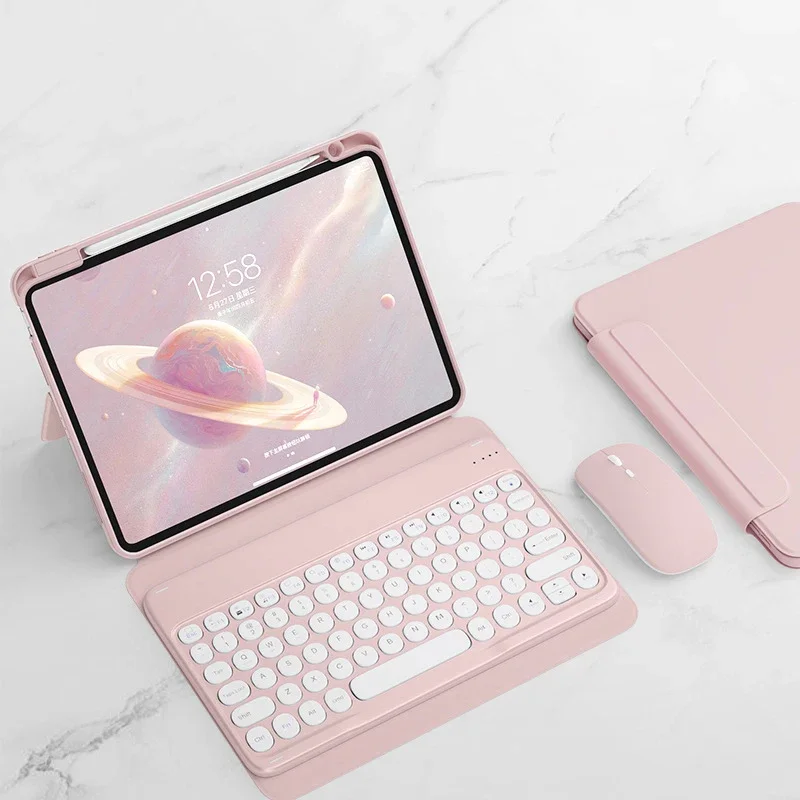Funda magnética de rotación para iPad Air 6, 2024, 10,9, Air 4, 5, 10. ª generación, teclado 10,2, 7, 8, 9. ª, Air 3 Pro 11, funda con ratón gratis