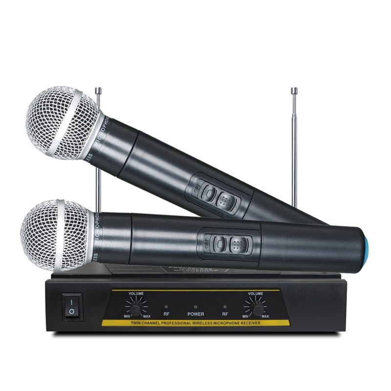 Draadloze microfoon tv computer k lied één voor twee draadloze ktv draadloze karaoke bluetooth microfoon (eu-stekker)