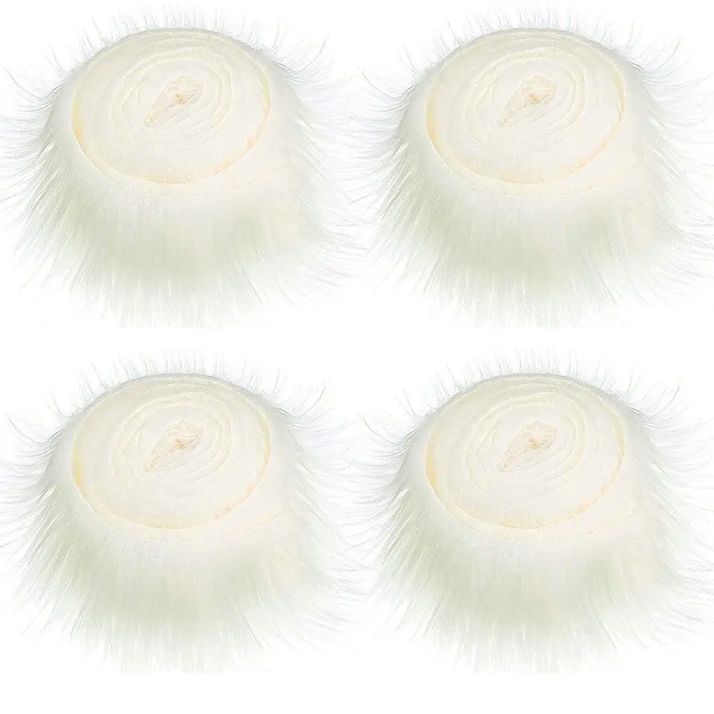 Ruban en Fausse Fourrure de 1.5m, Rouleau de Tissu à Rayures en Peluche, Coupe Moelleuse pour Costume d'Hiver, Artisanat de Bricolage: Lavande