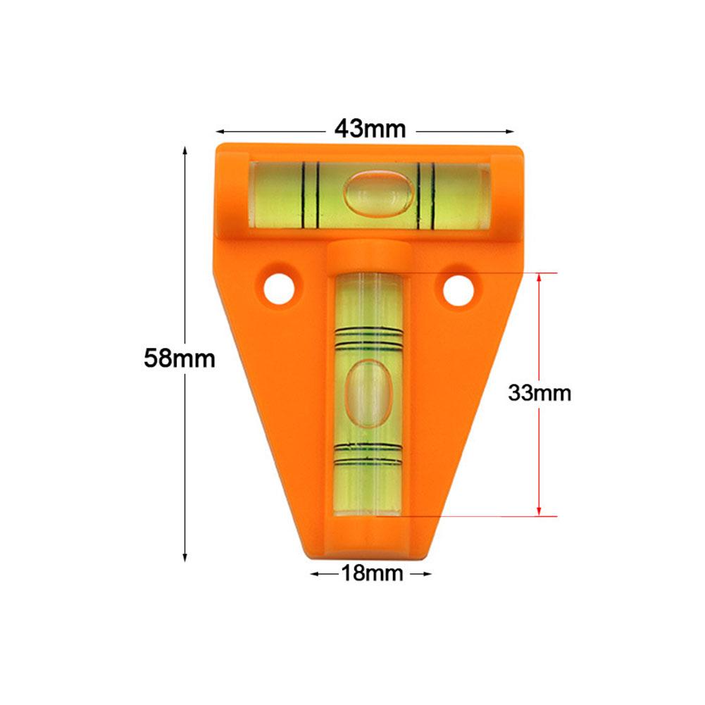 Mini spirit level bubble Shatterproof Waterproof T Level Bubble Level for RV Furniture Camera #35