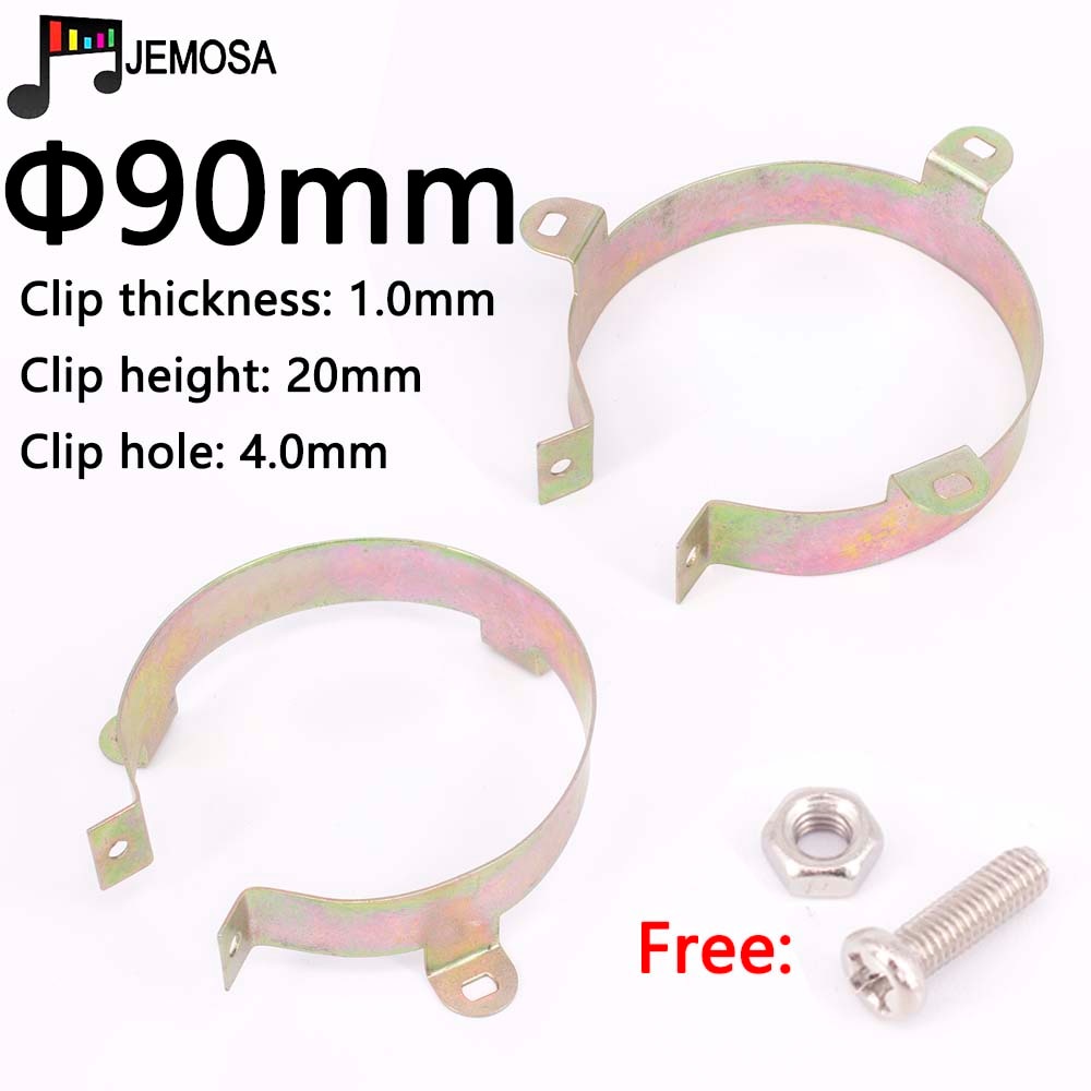 5PCS Durable Capacitor Bracket Clamp Holder Clap 30mm 35mm 40mm 50mm 65mm 75mm 90mm Mounting Clip Surface plating zinc