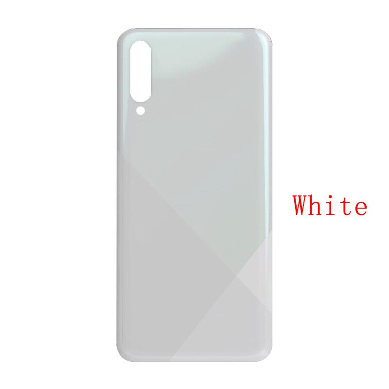 Caso da bateria capa traseira porta habitação caso de volta para samsung a30s a307f bateria capa câmera lente quadro com logotipo: White