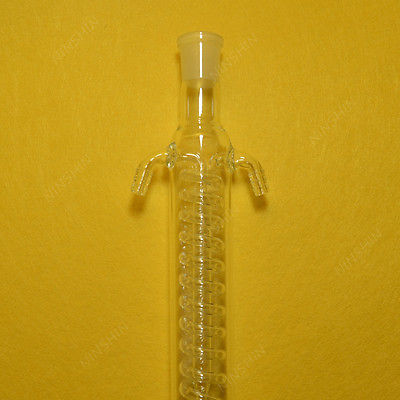200mm,24/29,Glass Coil Reflux Condenser,Chemical Laboratory Glassware