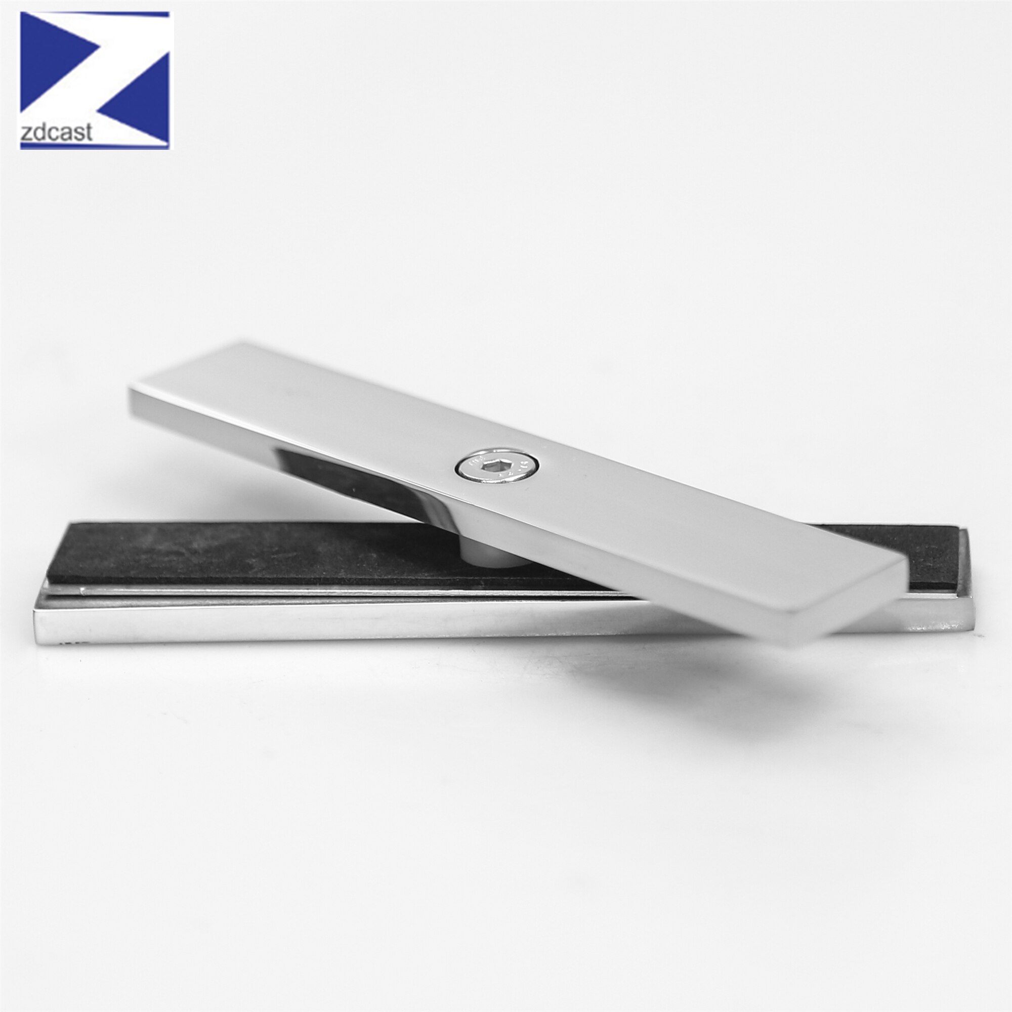 Stainless Steel 316 180 Degree Glass To Glass Long Flat Clamp