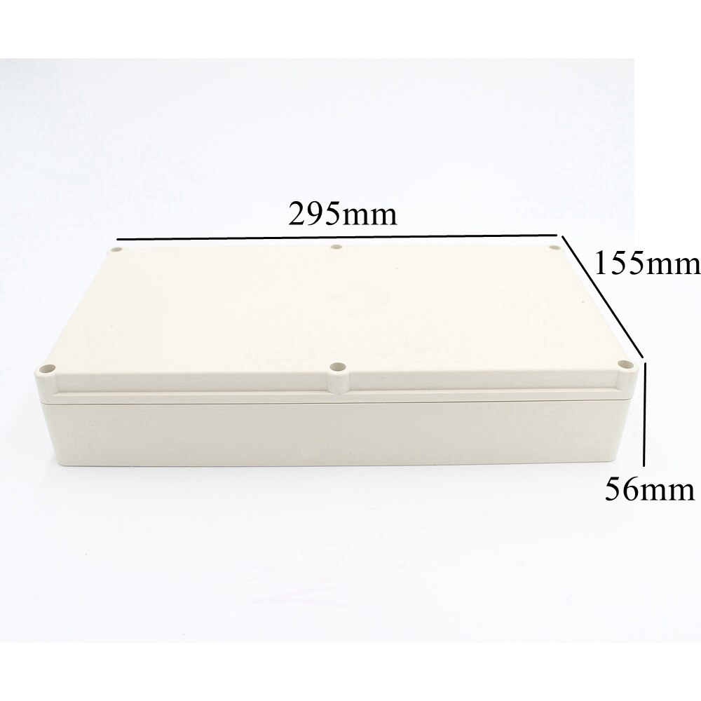 295x155x56mm Waterproof Plastic Enclosure Box Outdoor Cable Connection Junction Electrical Project Case ABS IP65 295*155*56mm