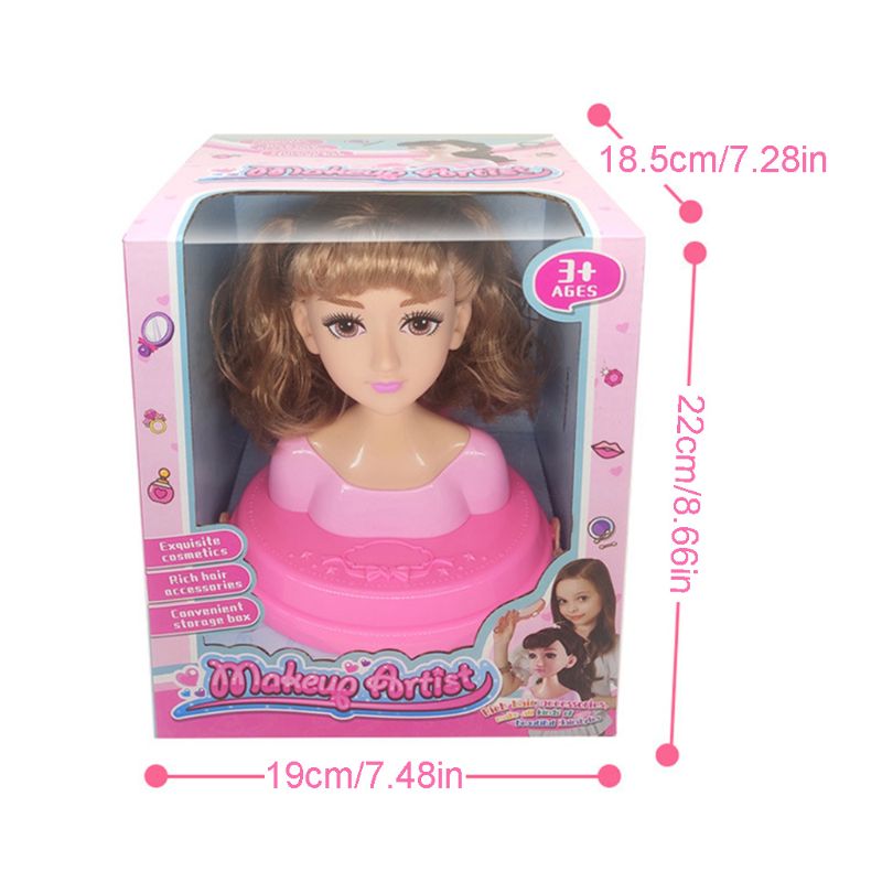 Children Pretend Play Kid Make Up Toys Set Hairdressing Simulation Cosmetic