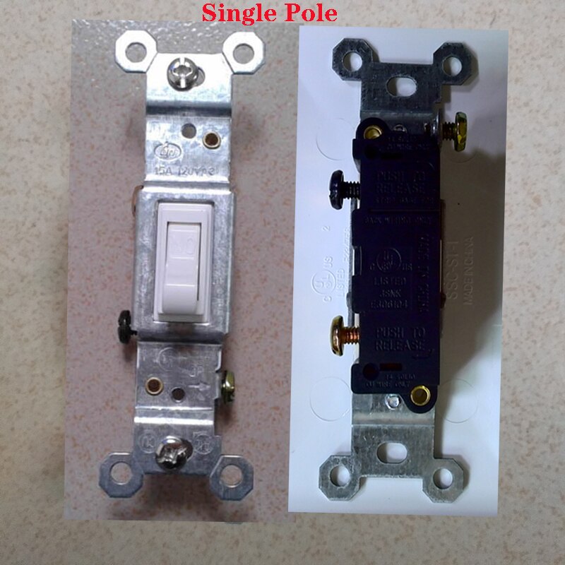 1-Bit Amerikaanse Standaard Pull-Out Schakelaar Panel 15A Amerikaanse Retro Schakelaar 120 Ul Muur Schakelaar Automobiel Schakelaar: Single Pole