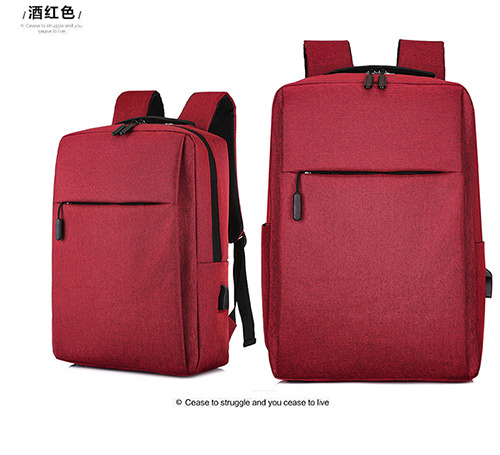 Laptop usb rygsæk skoletaske rygsæk anti-tyveri mænd rygsæk rejse dagtasker mandlige fritids rygsæk mochila: Rød
