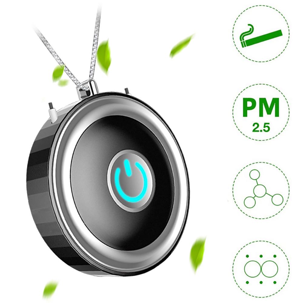 Usb Portable Wearable Air Purifier,personal Mini Air Necklace Negative Ion Air Freshener- No Radiation Low Noise For Adults Kids