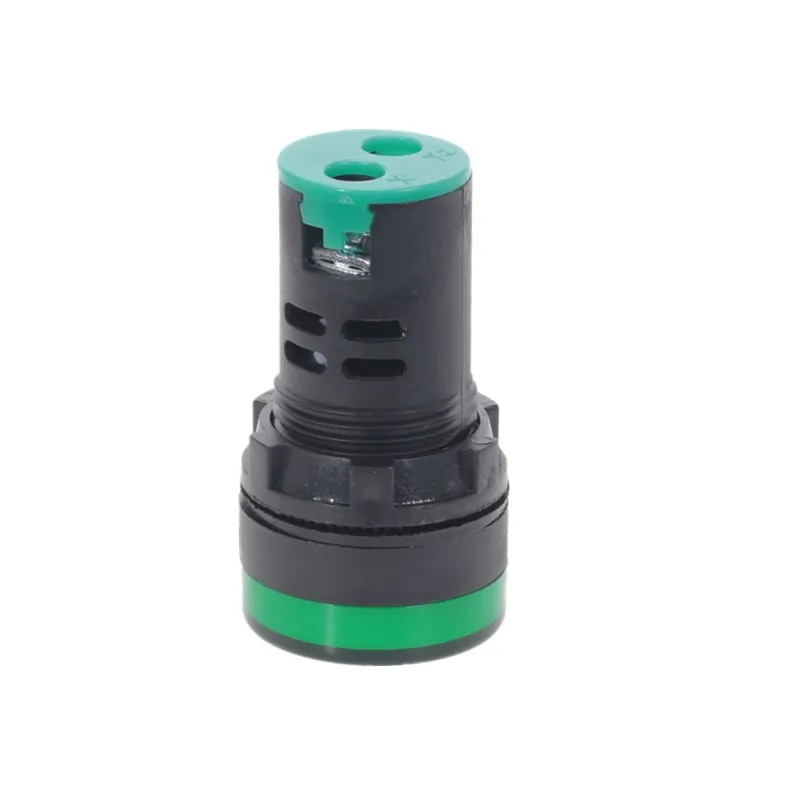 10Pcs Green Button 22mm Panel Mount LED Power Indicator Pilot Signal Light Lamp AD16-22 12V 24V 110V 220V