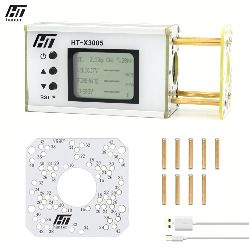 X3005 misuratore di velocità di tiro velocità della sfera misurazione dell'energia cronografo tiro proiettile tester di velocità con retroilluminazione LCD